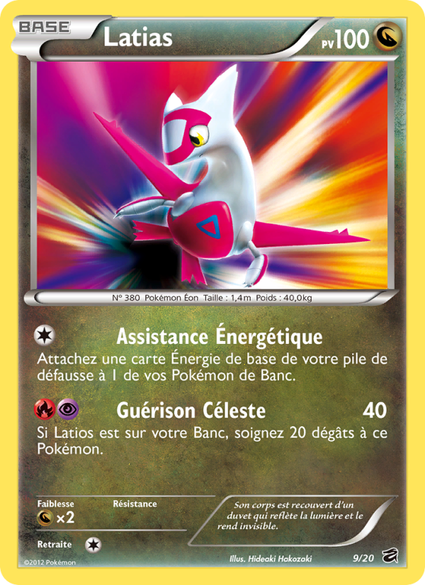 Latias 9 — Tesoro de Dragones (French Pokémon TCG card)