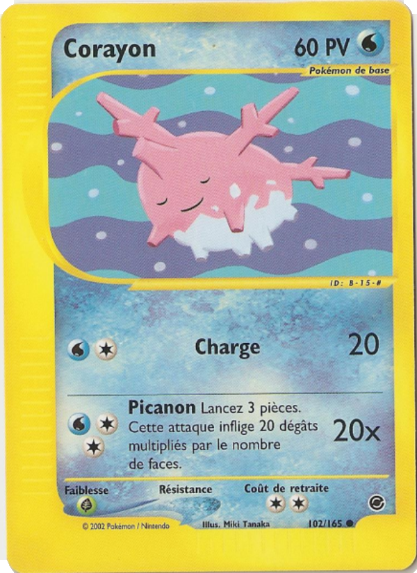 Corayon 102 — Expedition Base Set (French Pokémon TCG card)