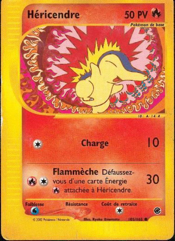 Héricendre 105 — Expedition Base Set (French Pokémon TCG card)