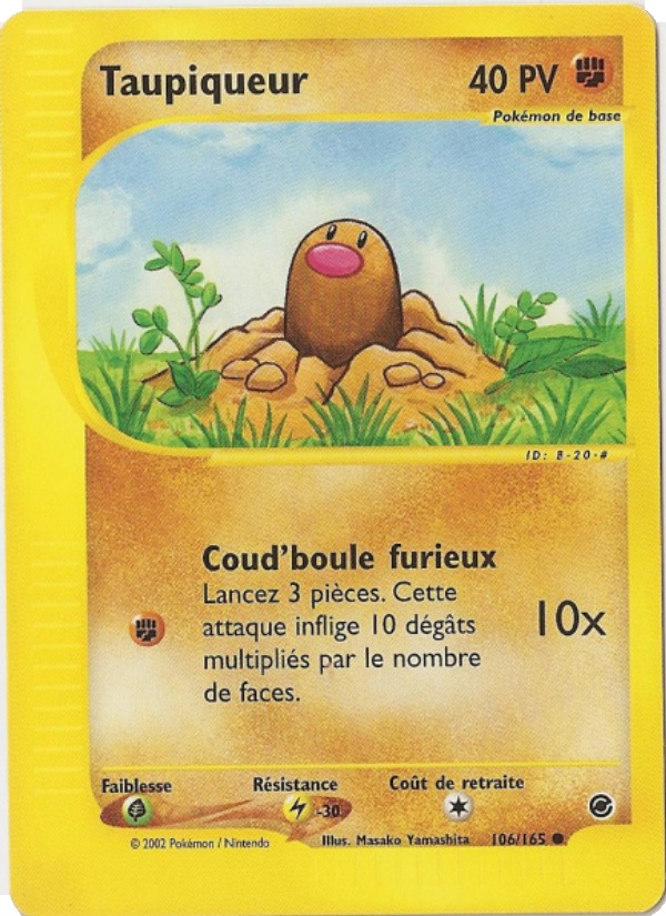 Taupiqueur 106 — Expedition Base Set (French Pokémon TCG card)