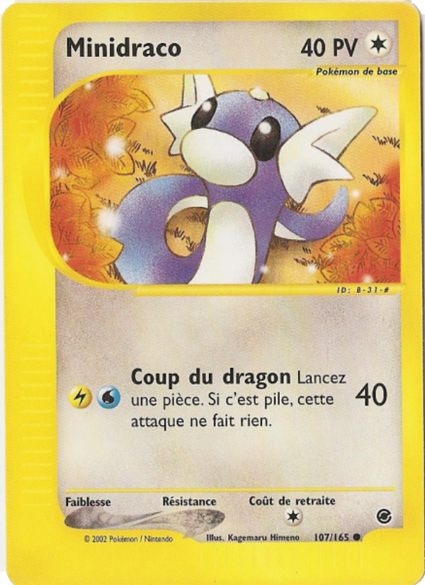 Minidraco 107 — Expedition Base Set (French Pokémon TCG card)