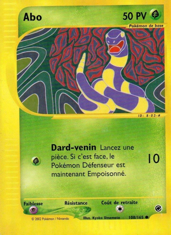 Abo 108 — Expedition Base Set (French Pokémon TCG card)