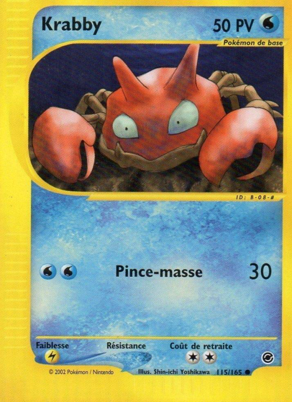 Krabby 115 — Expedition Base Set (French Pokémon TCG card)