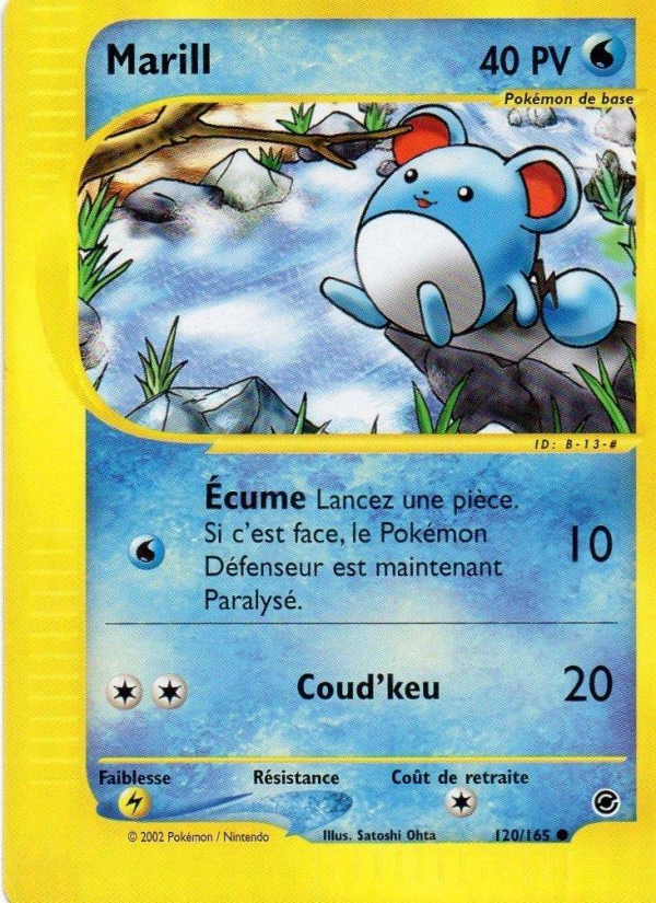 Marill 120 — Expedition Base Set (French Pokémon TCG card)