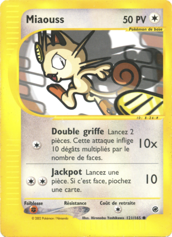 Miaouss 121 — Expedition Base Set (French Pokémon TCG card)