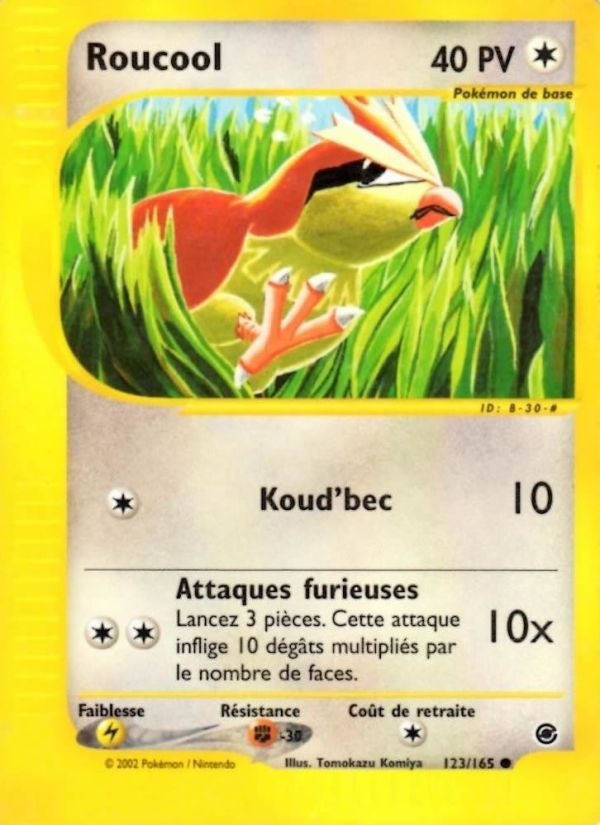 Roucool 123 — Expedition Base Set (French Pokémon TCG card)