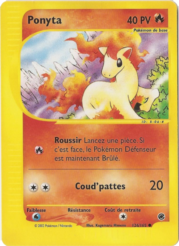 Ponyta 126 — Expedition Base Set (French Pokémon TCG card)