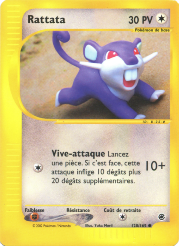 Rattata 128 — Expedition Base Set (French Pokémon TCG card)