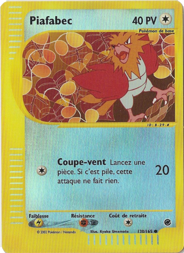 Piafabec 130 — Expedition Base Set (French Pokémon TCG card)