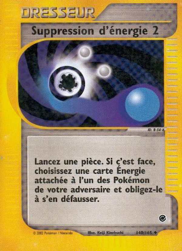 Suppression d'énergie 2 140 — Expedition Base Set (French Pokémon TCG card)