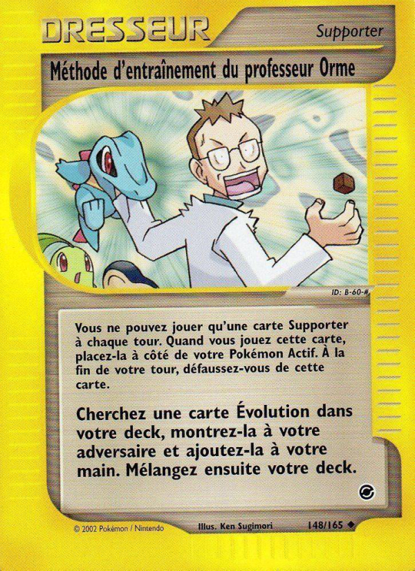 Méthode d'entraînement du professeur Orme 148 — Expedition Base Set (French Pokémon TCG card)