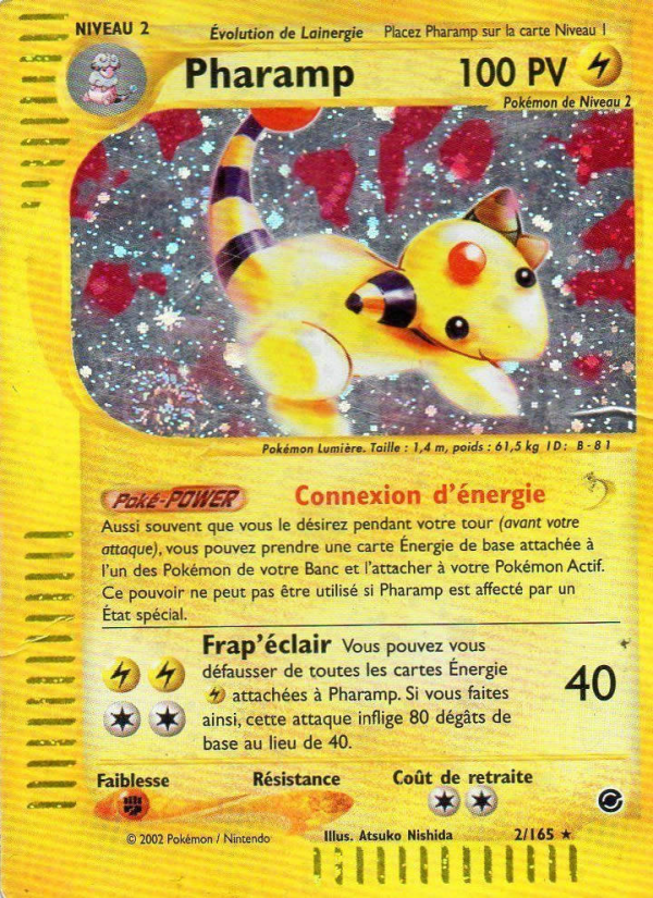 Pharamp 2 — Expedition Base Set (French Pokémon TCG card)