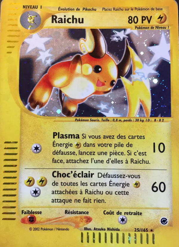 Raichu 25 — Expedition Base Set (French Pokémon TCG card)
