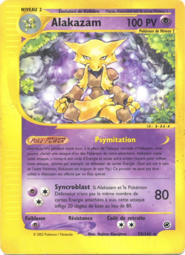 Alakazam 33 — Expedition Base Set (French Pokémon TCG card)