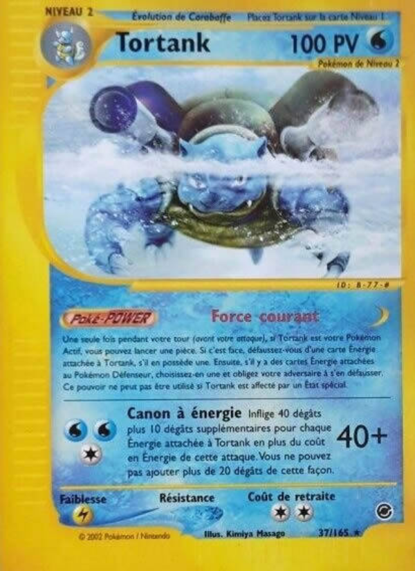 Tortank 37 — Expedition Base Set (French Pokémon TCG card)
