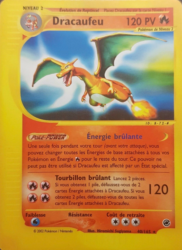 Dracaufeu 40 — Expedition Base Set (French Pokémon TCG card)
