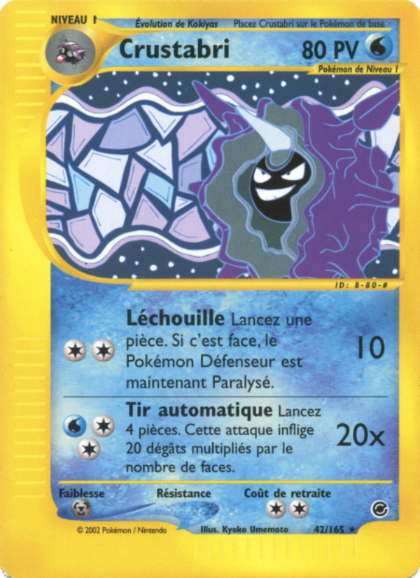 Crustabri 42 — Expedition Base Set (French Pokémon TCG card)