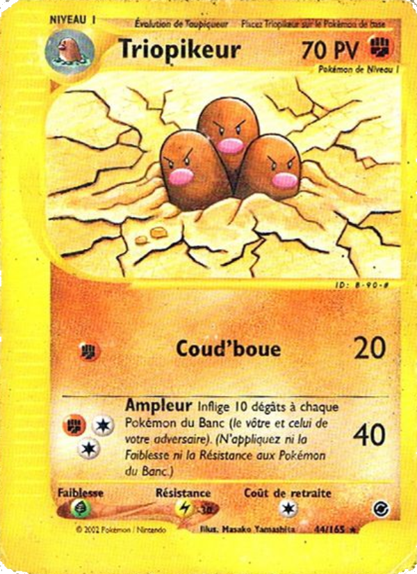 Triopikeur 44 — Expedition Base Set (French Pokémon TCG card)