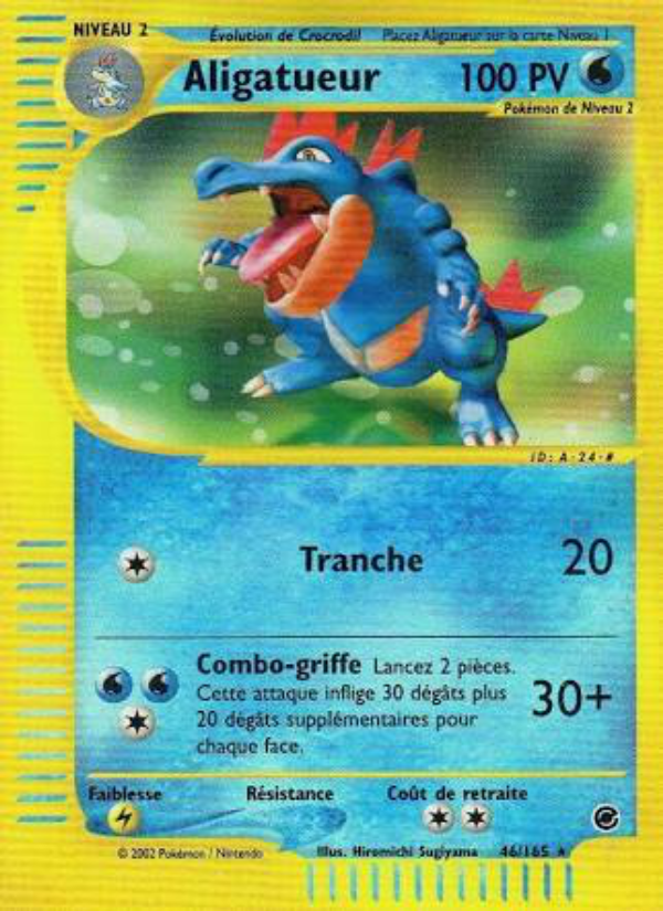 Aligatueur 46 — Expedition Base Set (French Pokémon TCG card)