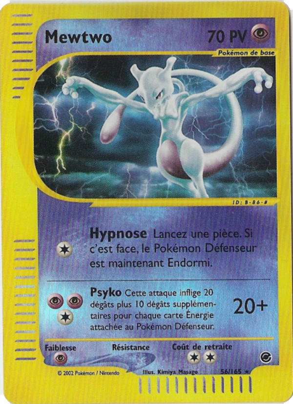 Mewtwo 56 — Expedition Base Set (French Pokémon TCG card)