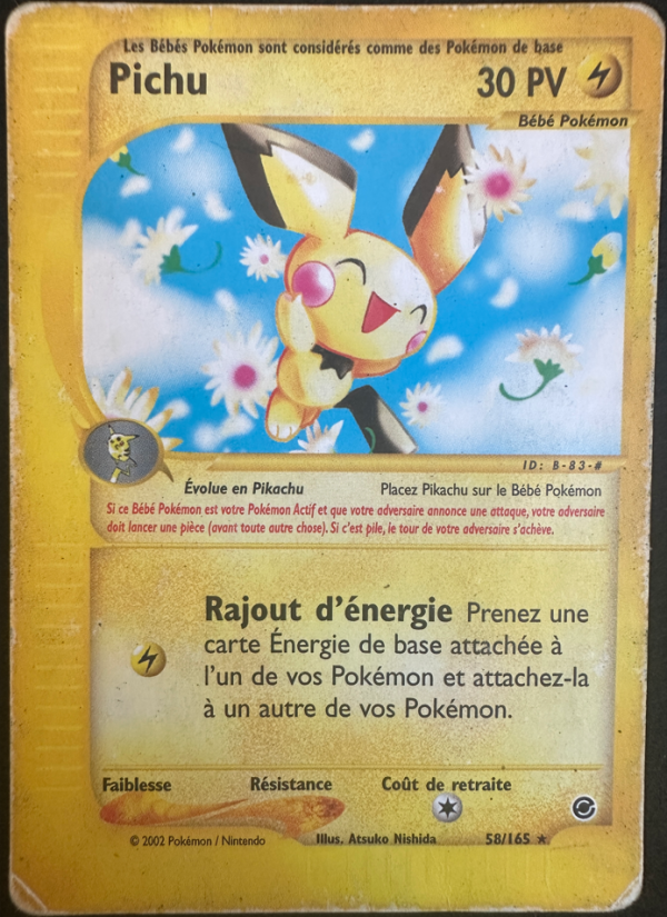 Pichu 58 — Expedition Base Set (French Pokémon TCG card)