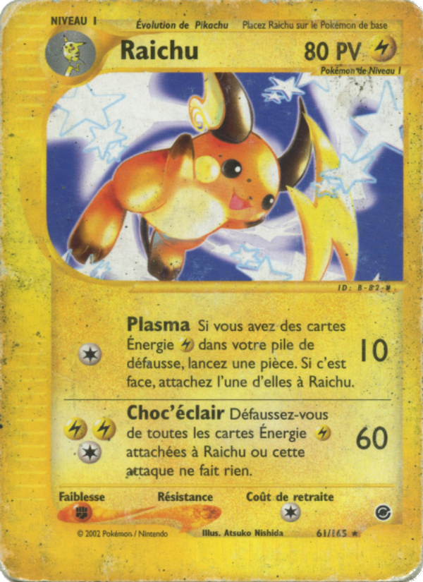 Raichu 61 — Expedition Base Set (French Pokémon TCG card)