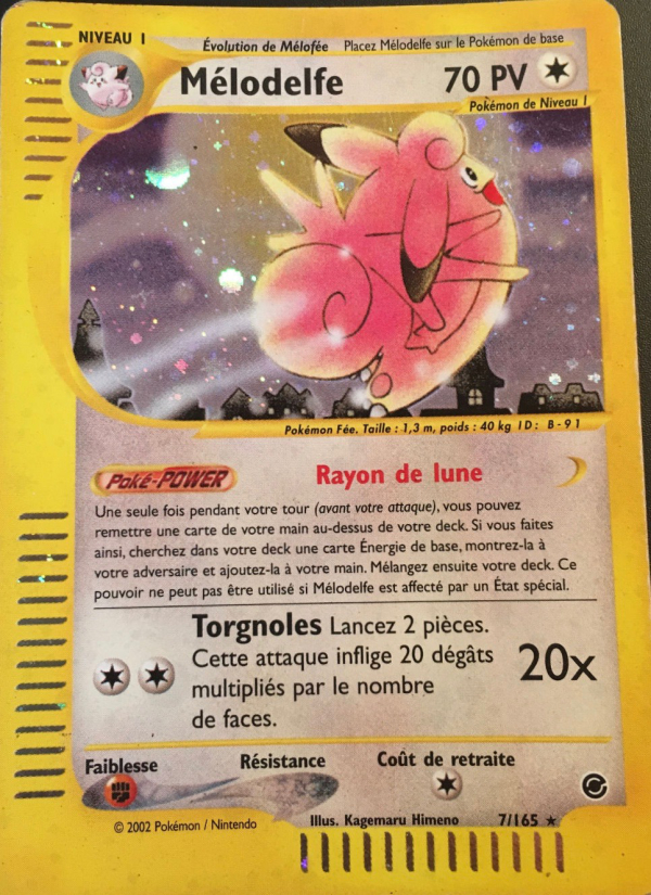 Mélodelfe 7 — Expedition Base Set (French Pokémon TCG card)