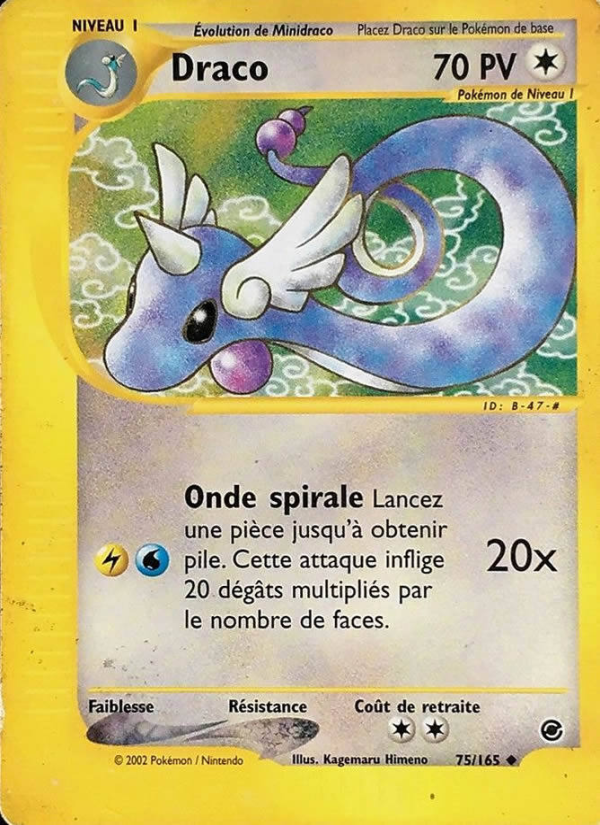 Draco 75 — Expedition Base Set (French Pokémon TCG card)