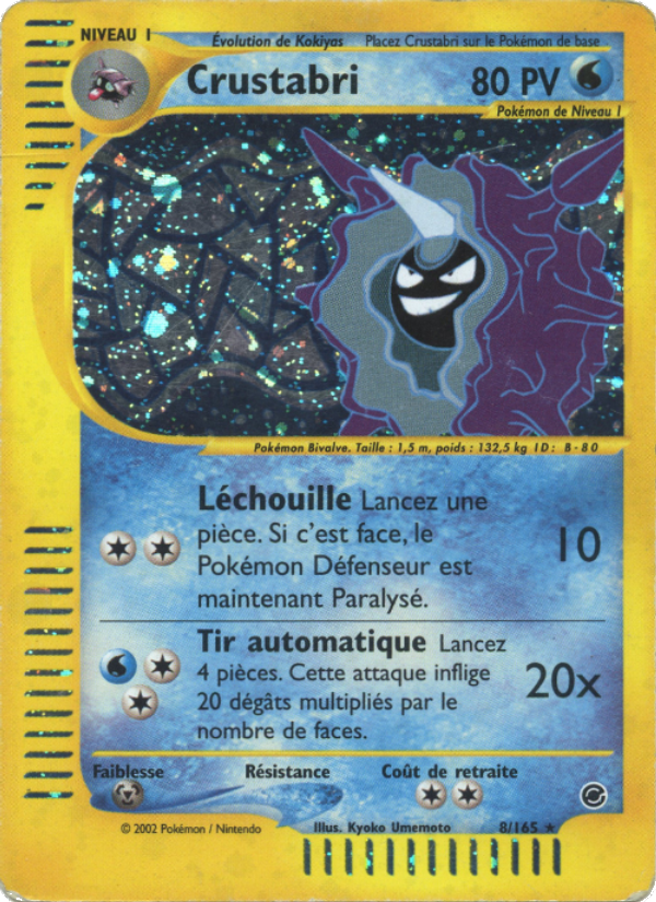 Crustabri 8 — Expedition Base Set (French Pokémon TCG card)