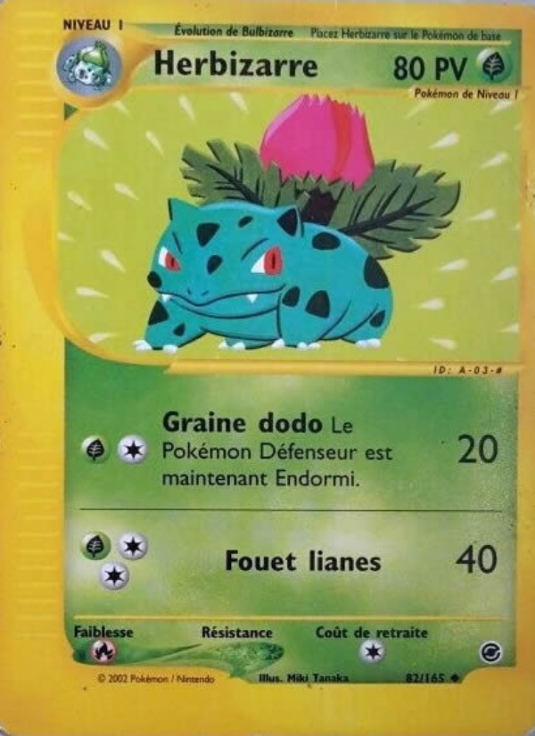 Herbizarre 82 — Expedition Base Set (French Pokémon TCG card)
