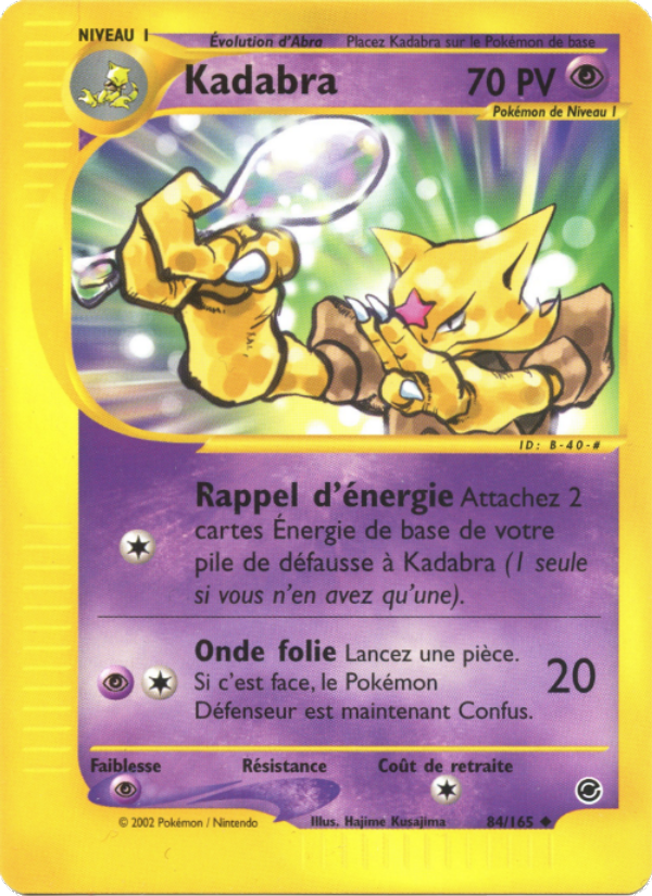 Kadabra 84 — Expedition Base Set (French Pokémon TCG card)
