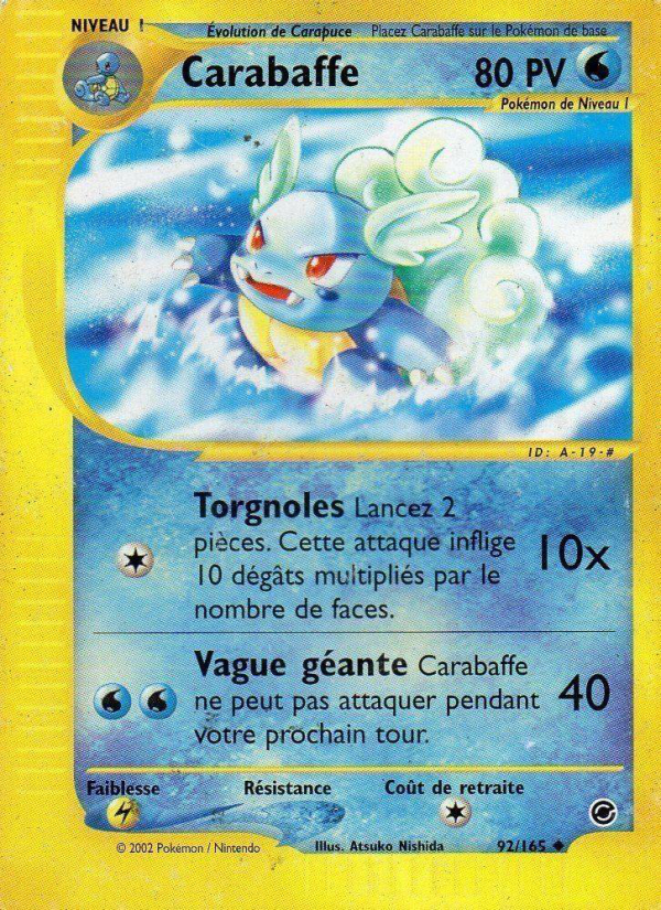 Carabaffe 92 — Expedition Base Set (French Pokémon TCG card)