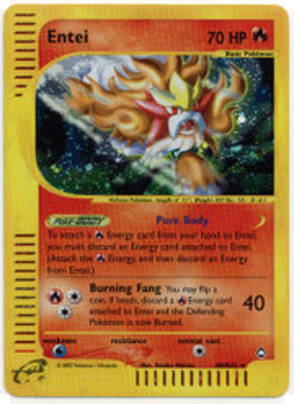 Entei 10 — Aquapolis (French Pokémon TCG card)