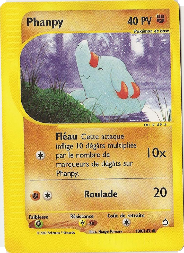 Phanpy 100 — Aquapolis (French Pokémon TCG card)