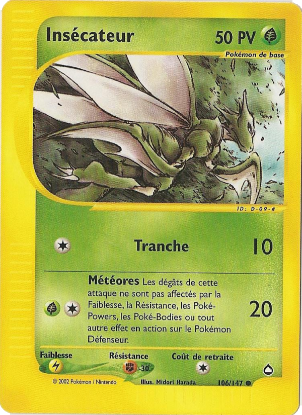 Insécateur 106 — Aquapolis (French Pokémon TCG card)