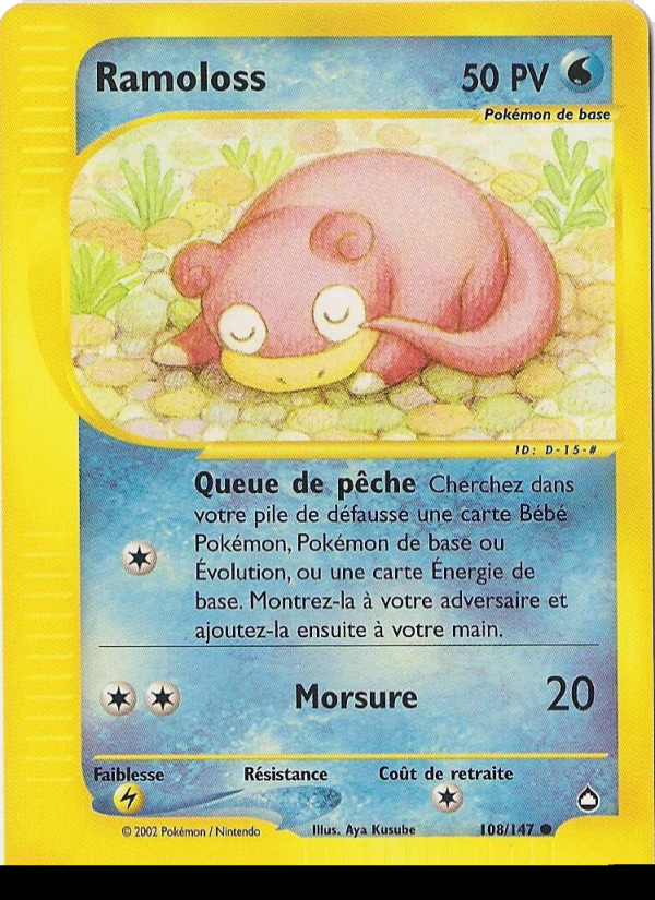 Ramoloss 108 — Aquapolis (French Pokémon TCG card)