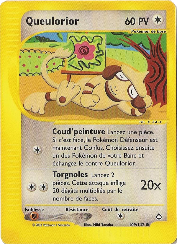 Queulorior 109 — Aquapolis (French Pokémon TCG card)