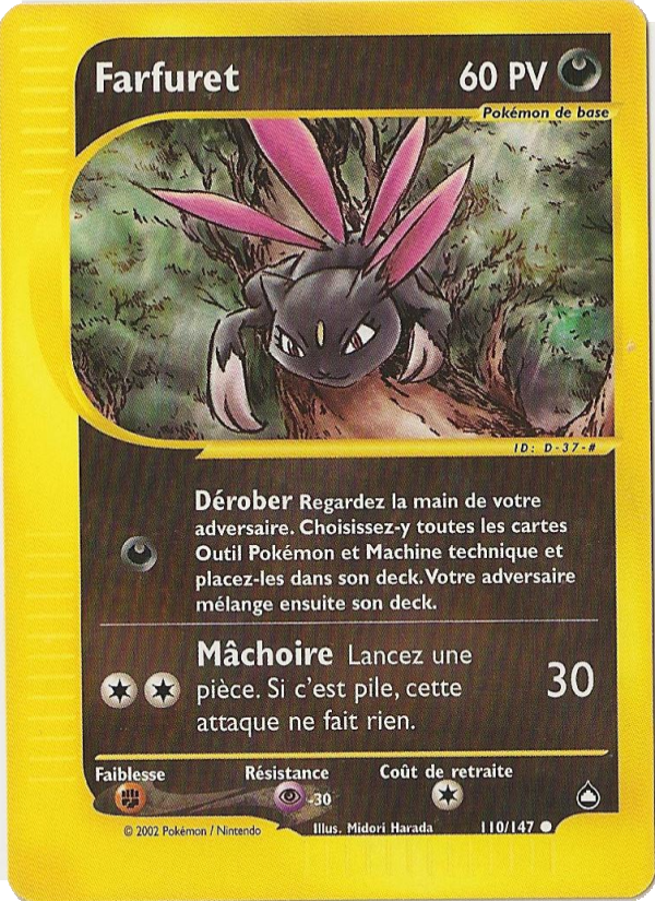 Farfuret 110 — Aquapolis (French Pokémon TCG card)