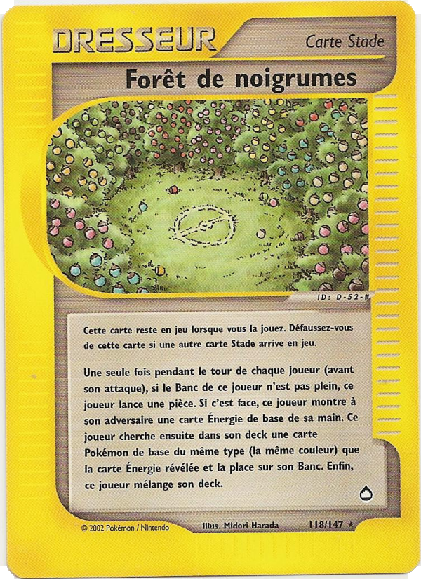 Forêt de noigrumes 118 — Aquapolis (French Pokémon TCG card)