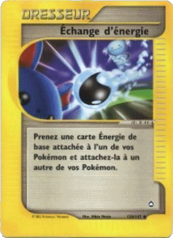 Échange d'énergie 120 — Aquapolis (French Pokémon TCG card)