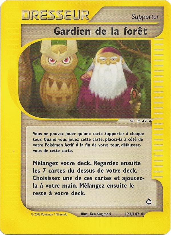 Gardien de la forêt 123 — Aquapolis (French Pokémon TCG card)