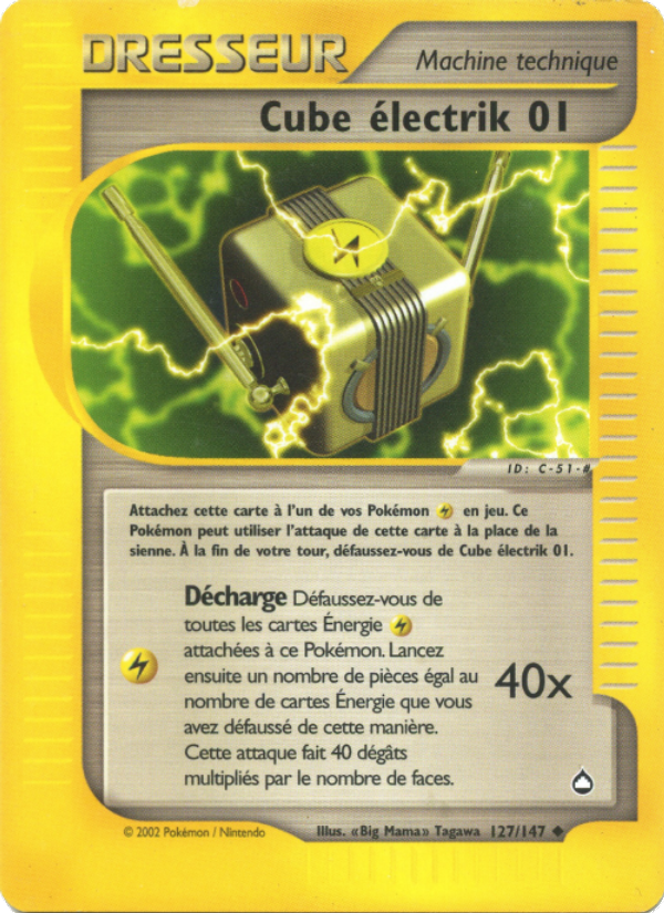 Cube électrik 01 127 — Aquapolis (French Pokémon TCG card)