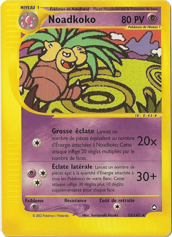 Noadkoko 13 — Aquapolis (French Pokémon TCG card)