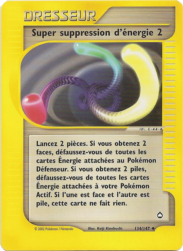Super suppression d'énergie 2 134 — Aquapolis (French Pokémon TCG card)