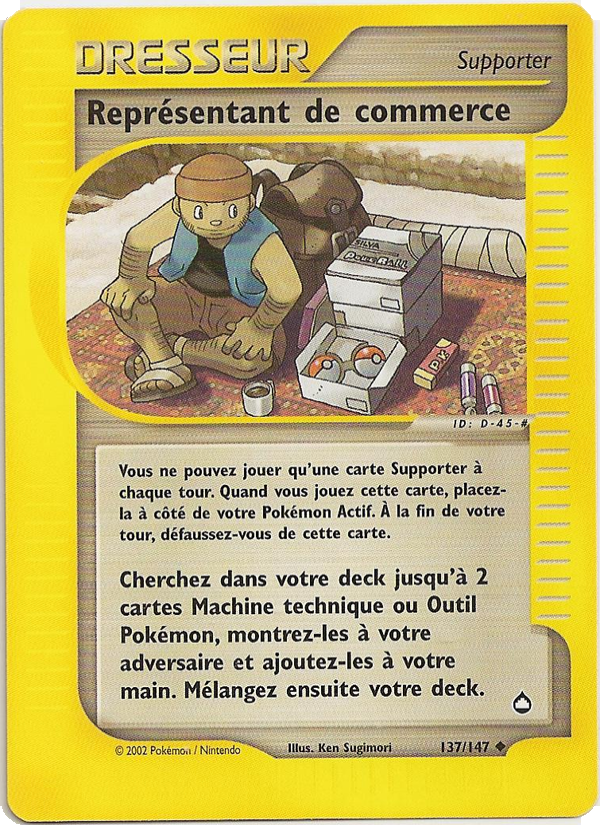 Représentant de commerce 137 — Aquapolis (French Pokémon TCG card)