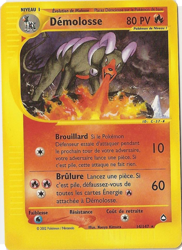 Démolosse 14 — Aquapolis (French Pokémon TCG card)