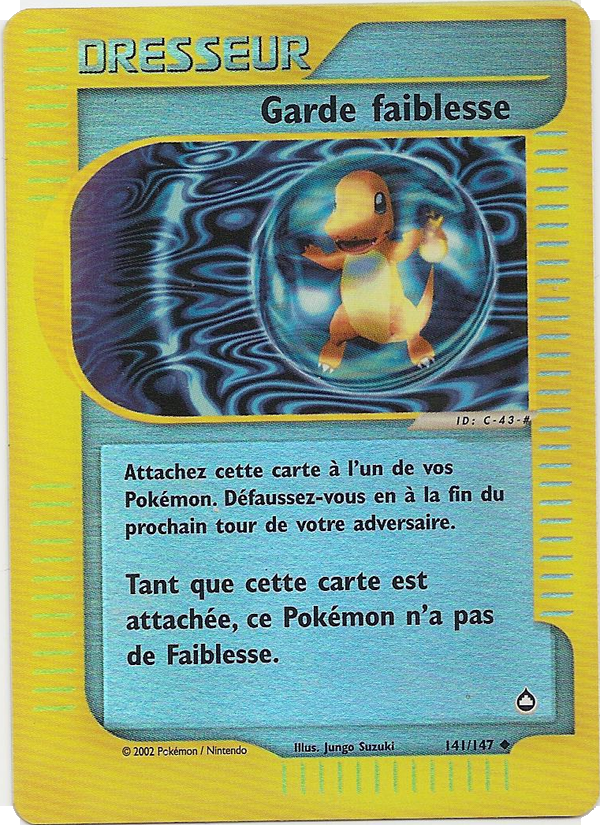 Garde faiblesse 141 — Aquapolis (French Pokémon TCG card)