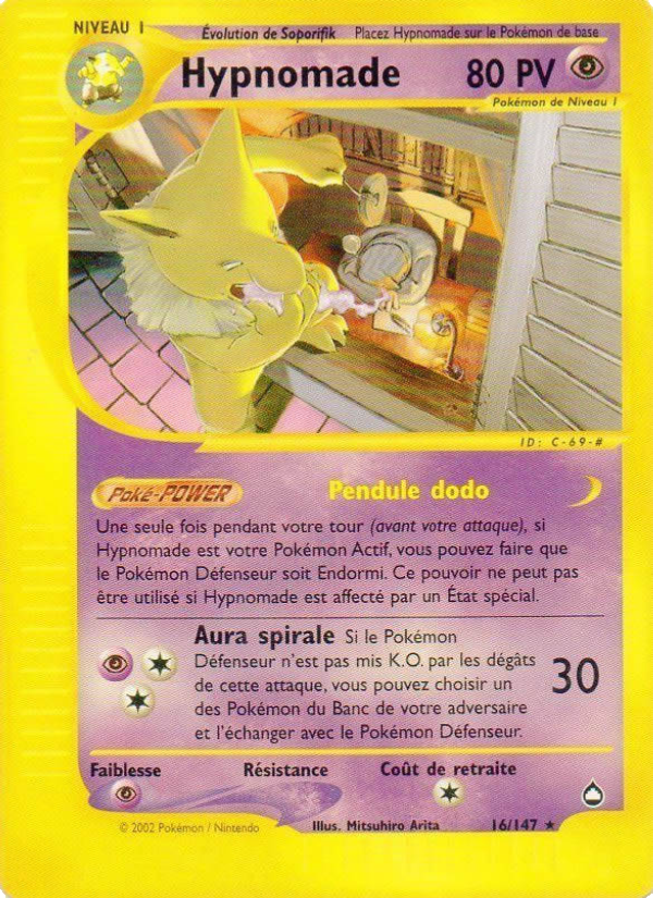 Hypnomade 16 — Aquapolis (French Pokémon TCG card)