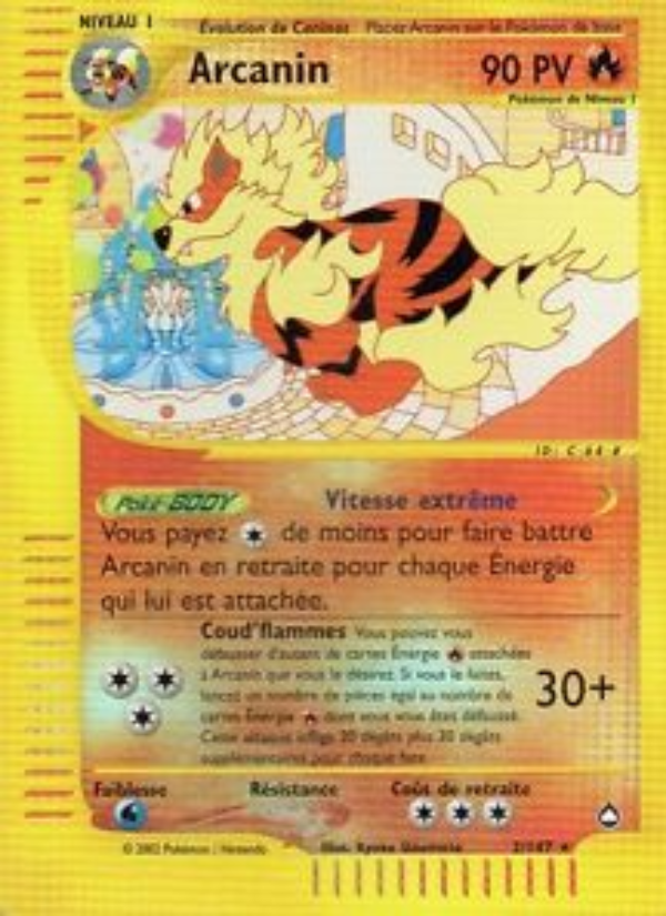Arcanin 2 — Aquapolis (French Pokémon TCG card)
