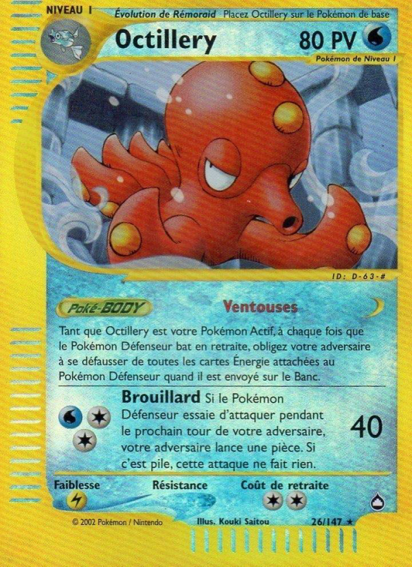 Octillery 26 — Aquapolis (French Pokémon TCG card)